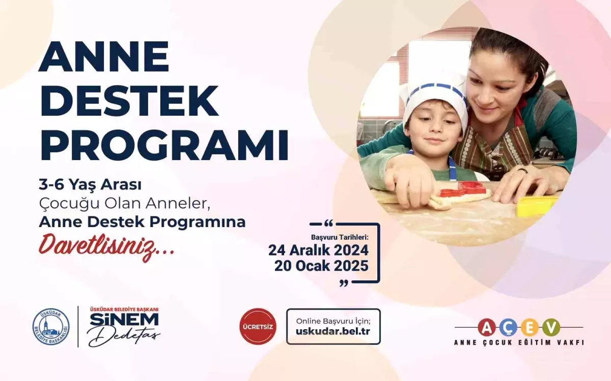 Üsküdar’da Ücretsiz Anne Destek Programı Başlıyor