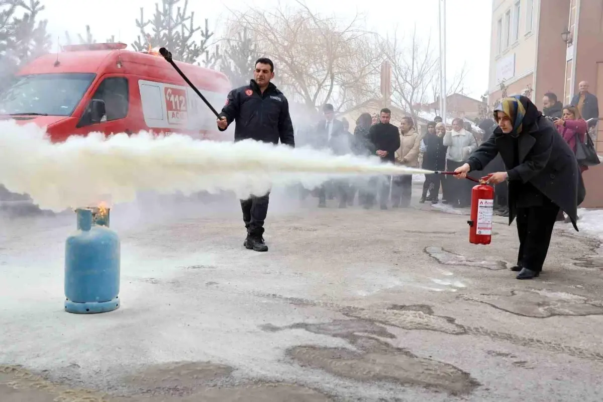 Erzurum’da Yangın Güvenliği Eğitimi Düzenlendi